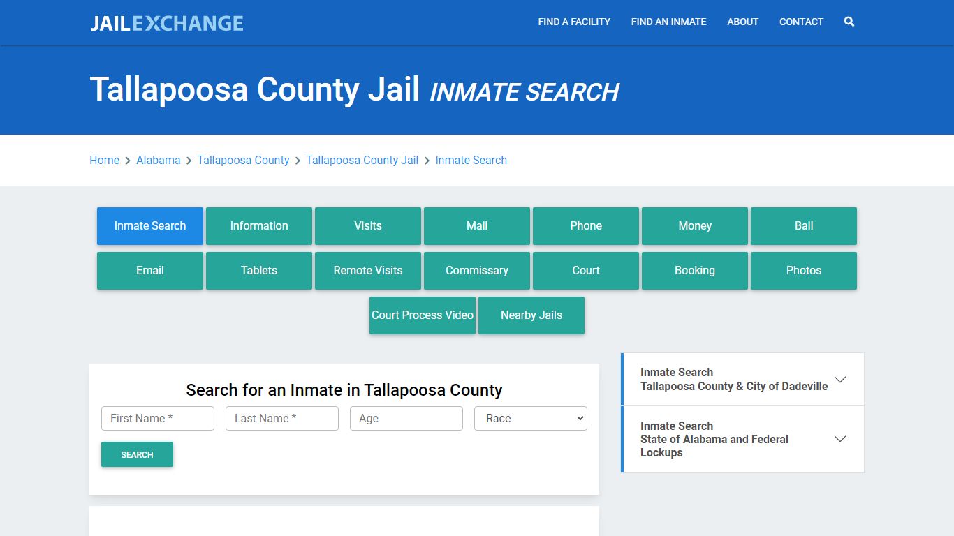 Tallapoosa County Jail, AL Inmate Search: Roster & Mugshots