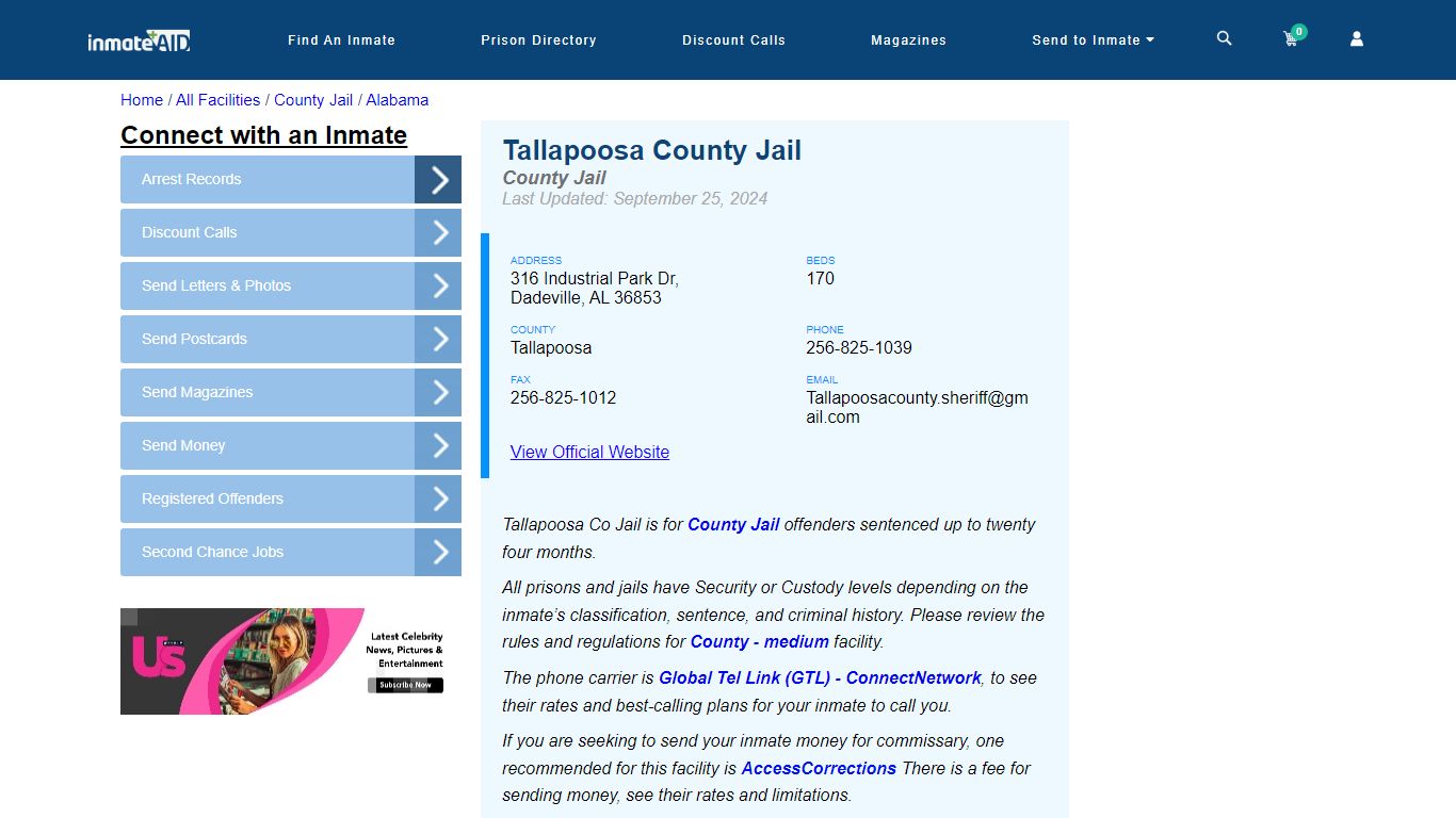 Tallapoosa County Jail - Inmate Locator