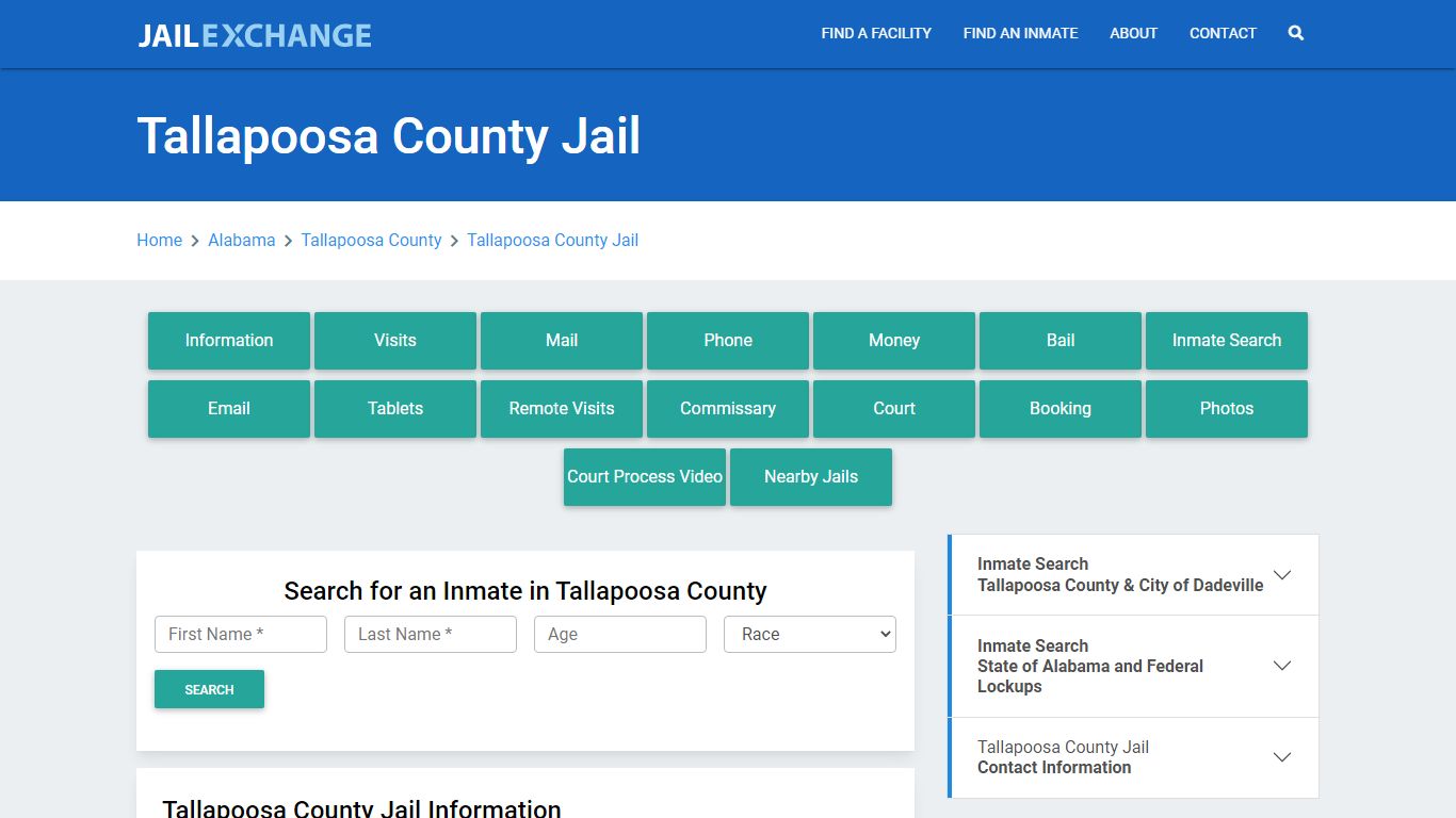 Tallapoosa County Jail Roster Lookup, AL, Inmate Search